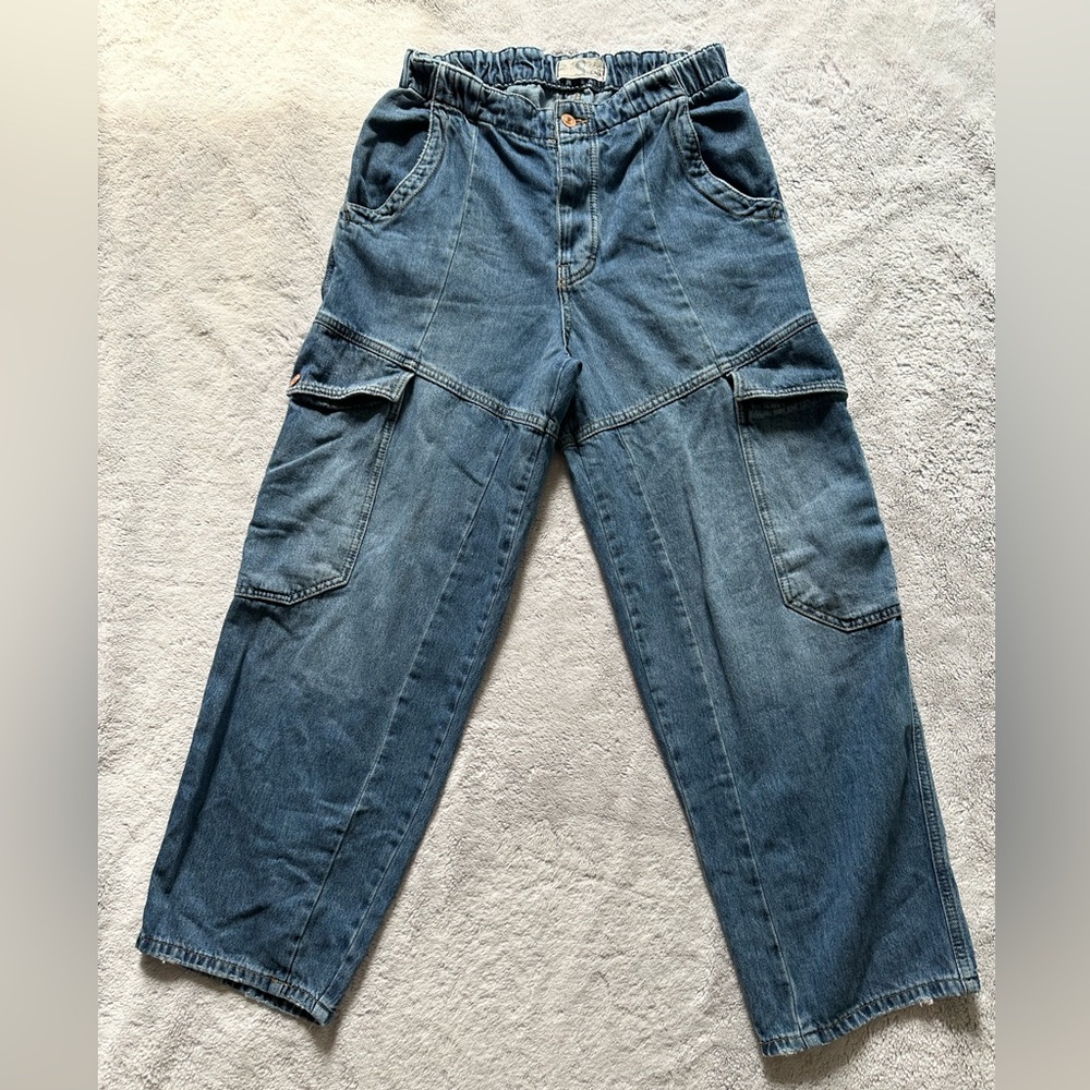 Free People Boyfriend Cargo Jeans